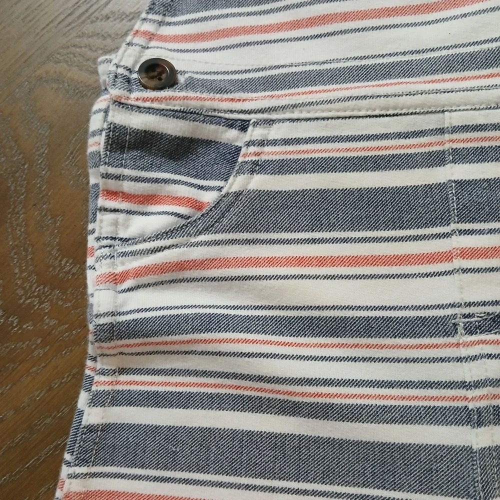 Carters Baby Beach Patrol Short Overalls 24 Months Horizontal Strips‎ SnapCrotch